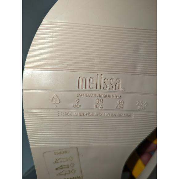 Melissa Boemia Sandal Yellow Open Front Fisherman Gladiator Style Size 9 NWOT - Picture 8 of 9